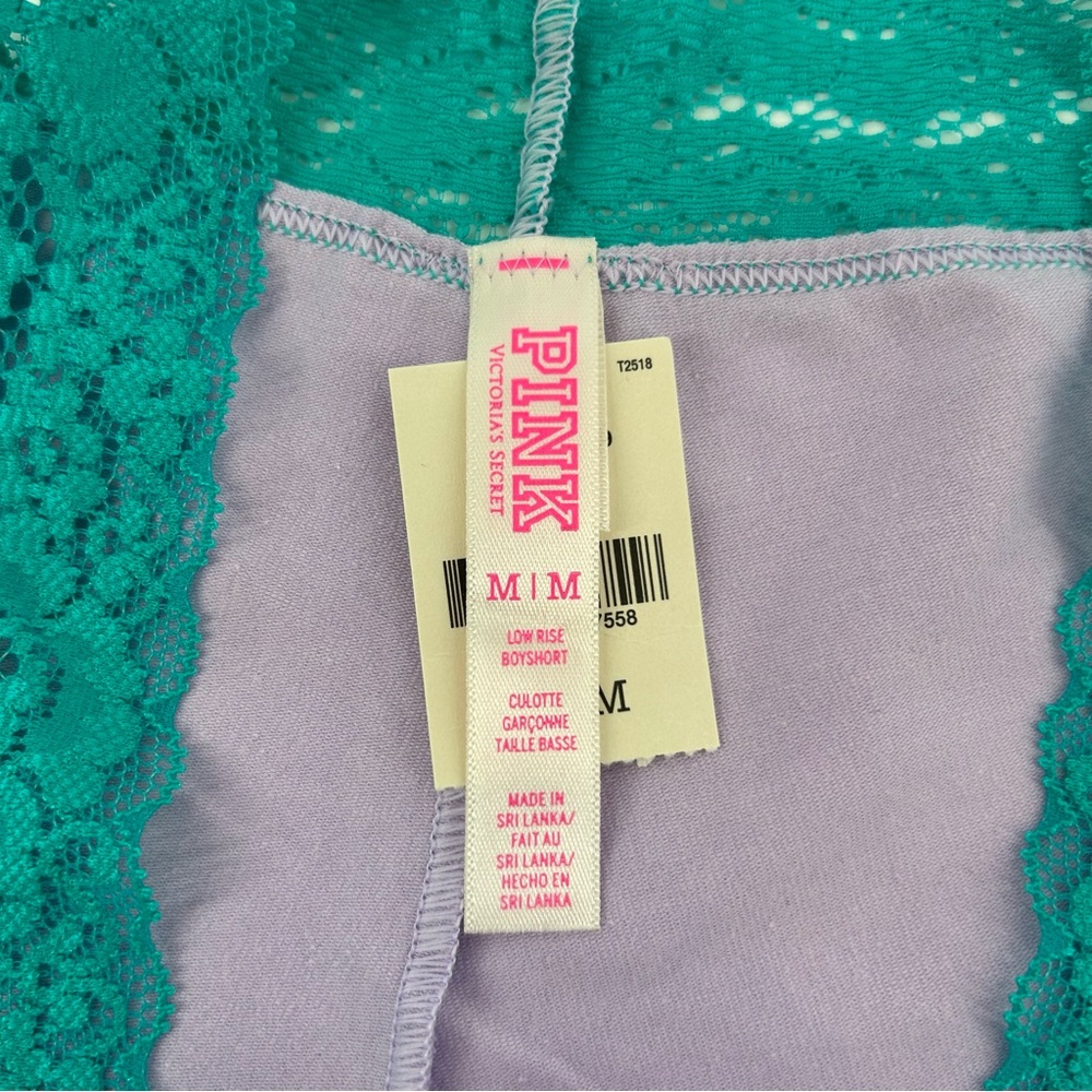 NWT Vtg Y2K PINK Victoria’s Secret “Kiss Me” Low Rise Boyshort Panty Size Medium - Picture 8 of 9